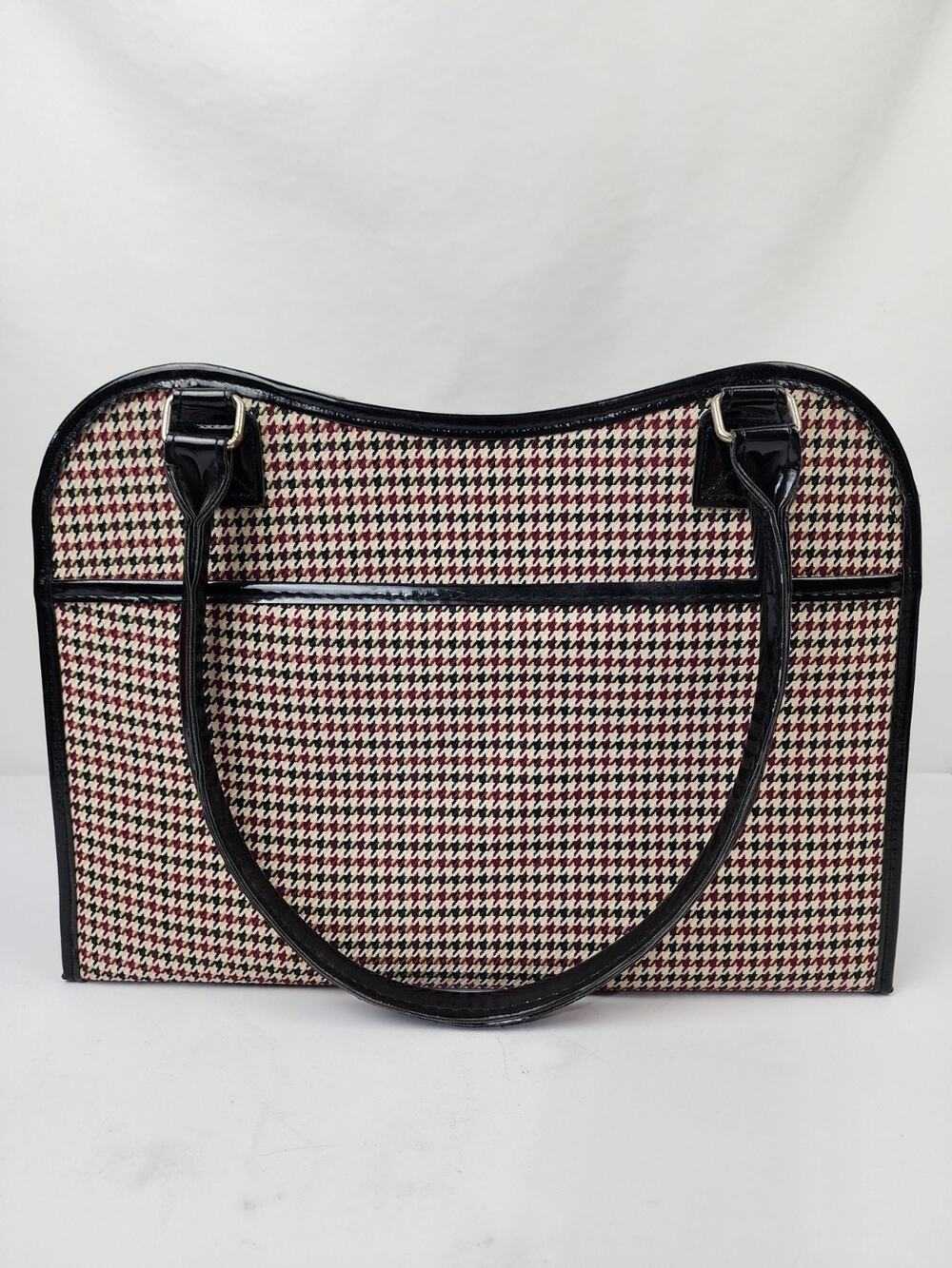 Pet Carrier Soft Sided Small Dog Cat Classic Houndstooth Fashionable Accessory